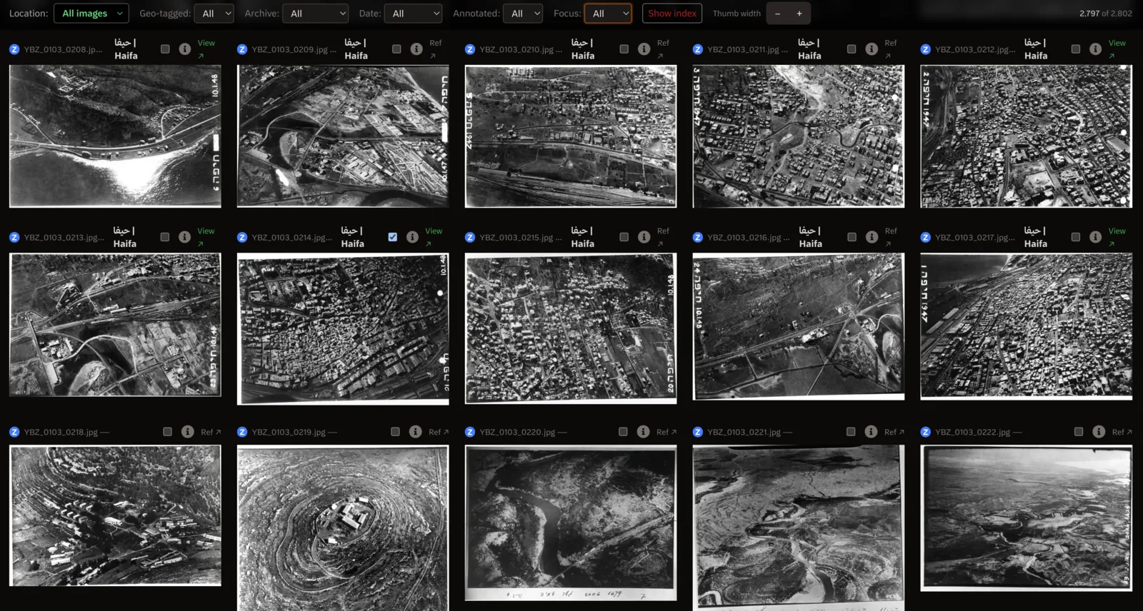 Screenshot of The image archive